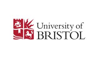 Bristol University logo in red and white