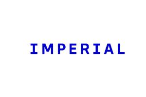 Imperial college London Logo in Blue text