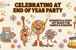 End of year party logo