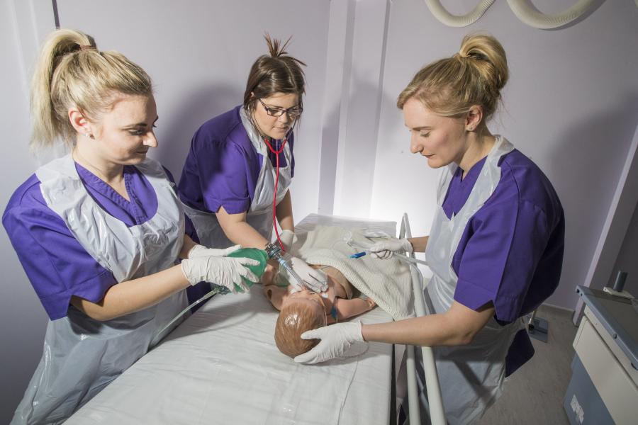 Student nurses in training