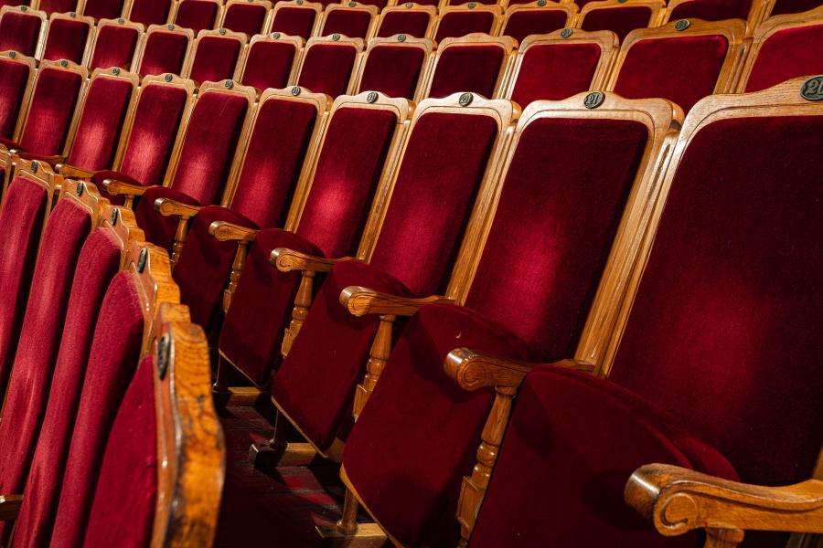 Rows of theatre seats