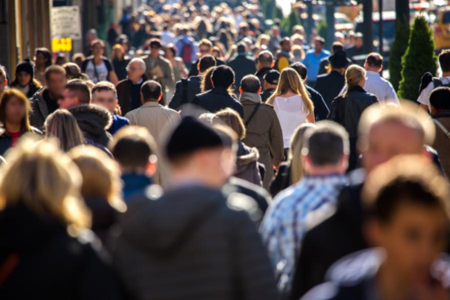 Image of a busy shopping street