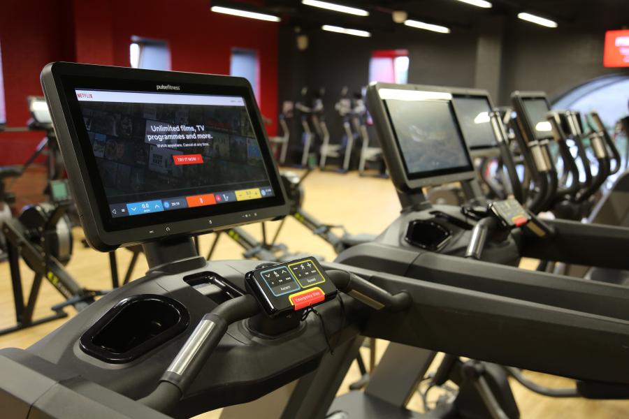 Close up of gym equipment at Canolfan Brailsford