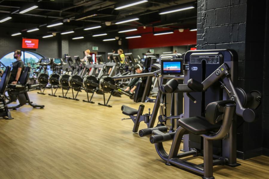 Gym equipment at Canolfan Brilsford
