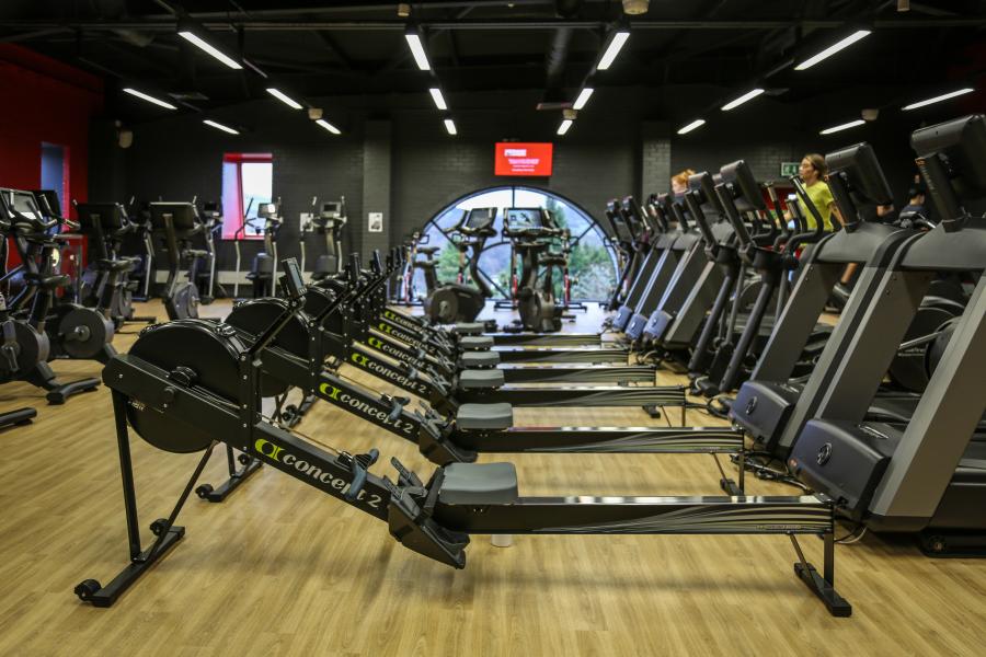 Rowing Machines at the gym in Canolfan Brailsford