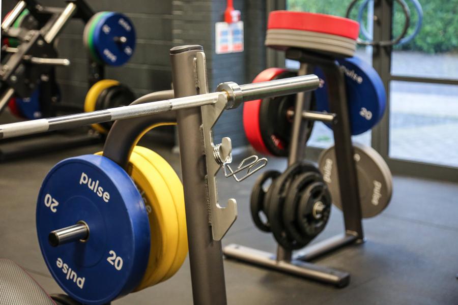 Weight lifting equipment at Canolfan Brailsford