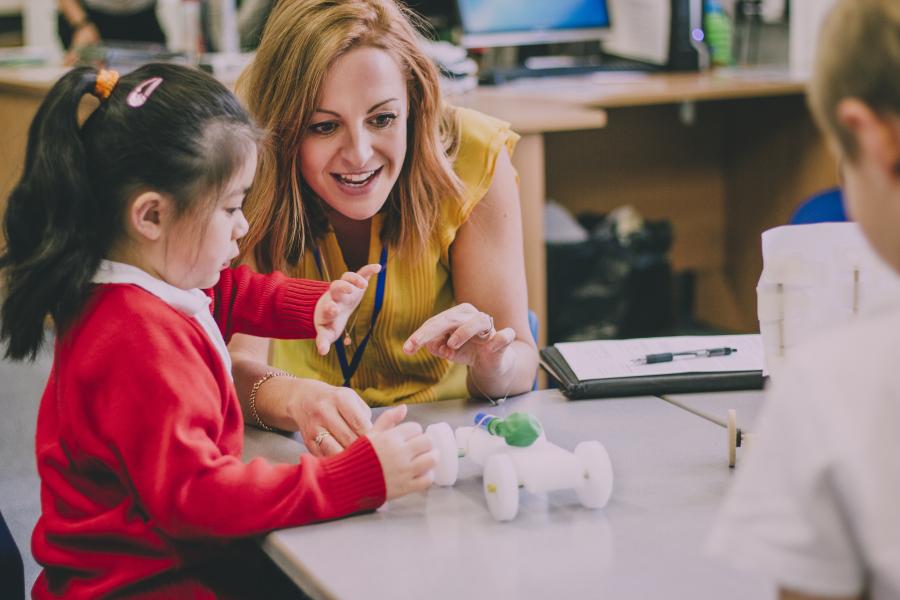 Teacher in classroom