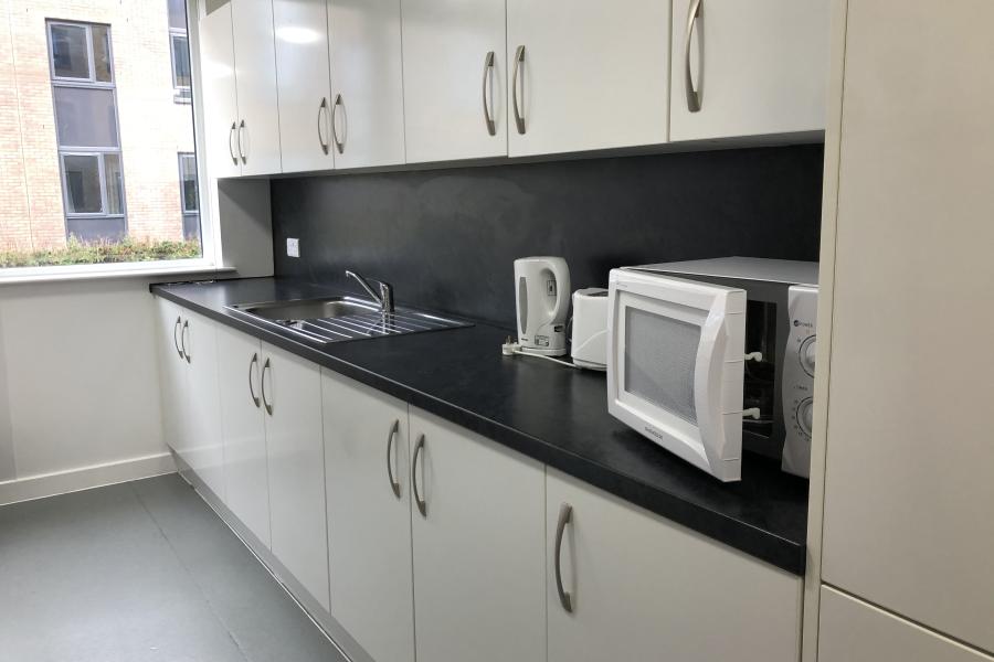 Kitchen in a flat at St Mary's Village