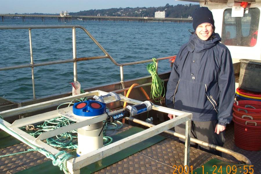 Person on boat