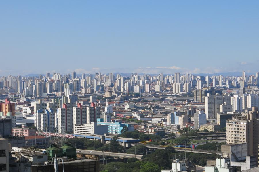 High-rise buildings in a large city-scape