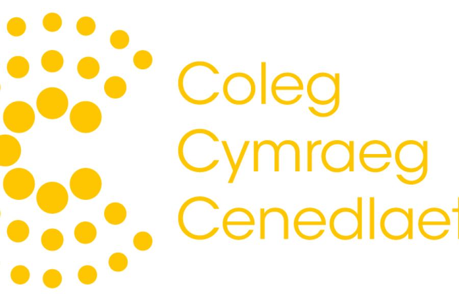 Logo says Coleg Cymraeg Cenedlaethol