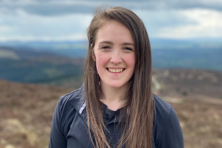 Sophie Harrison outside, smiling at the camera