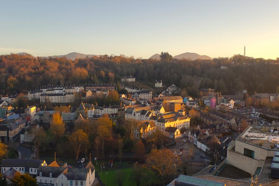 Bangor aerial view