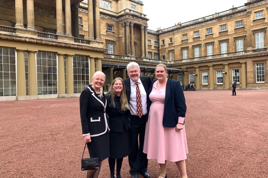 Prof David N Thomas with his family