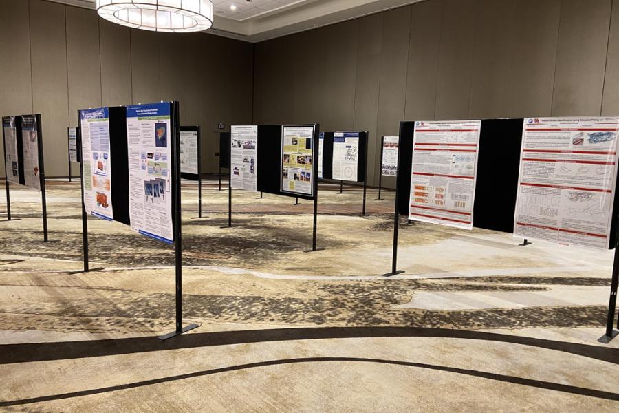 Poster display at the IEEE VIS conference 2022