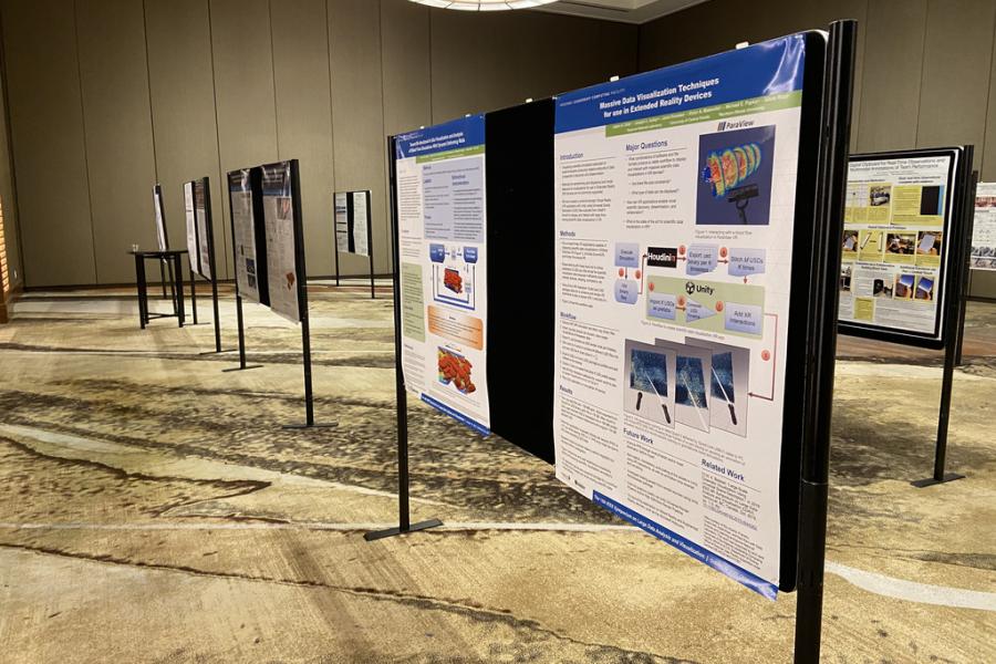 Poster display at the IEEE VIS conference 2022