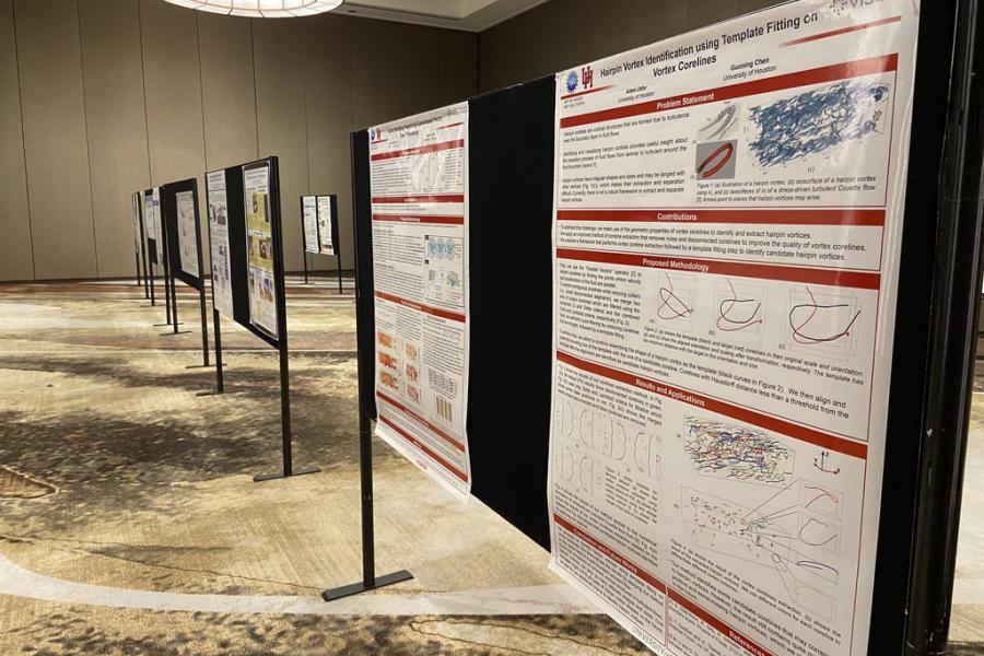 Poster display at the IEEE VIS conference 2022