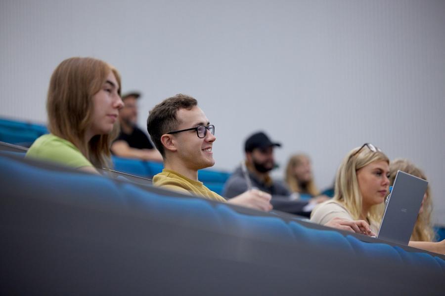 Students in a lecture hall