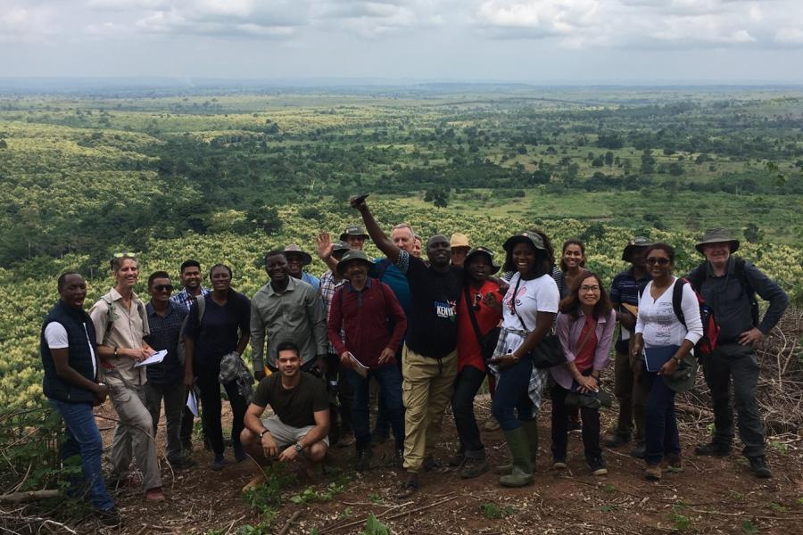 Staff and hosts on the Tropical Forestry Study Tour in Ghana. 