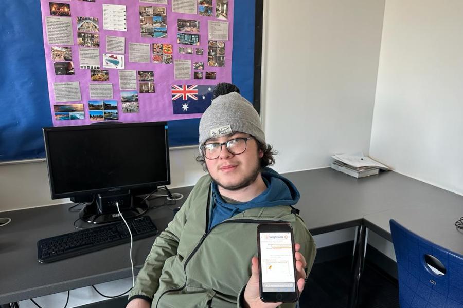 students training for the brightside mentoring platform