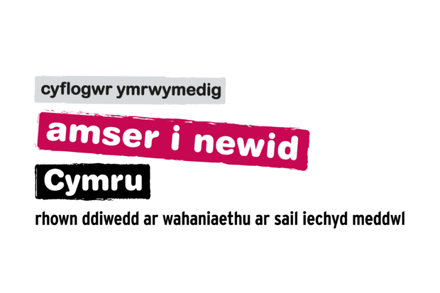 Logo Amser i Newid Cymru