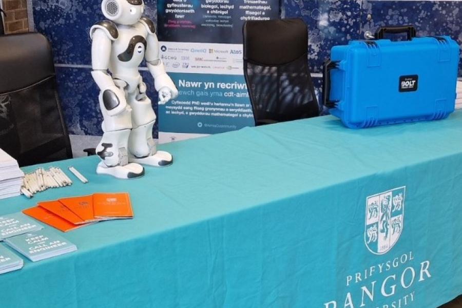 Our NAO Robot ready to welcome our guests