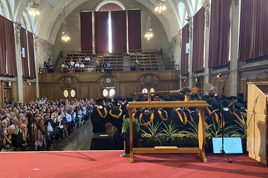 At the Computer Science and Electronic Engineering Graduation