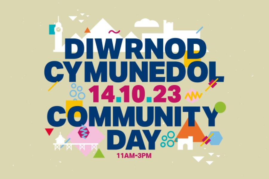 Logo for Community Day / Logo i'r Diwrnod Cymunedol