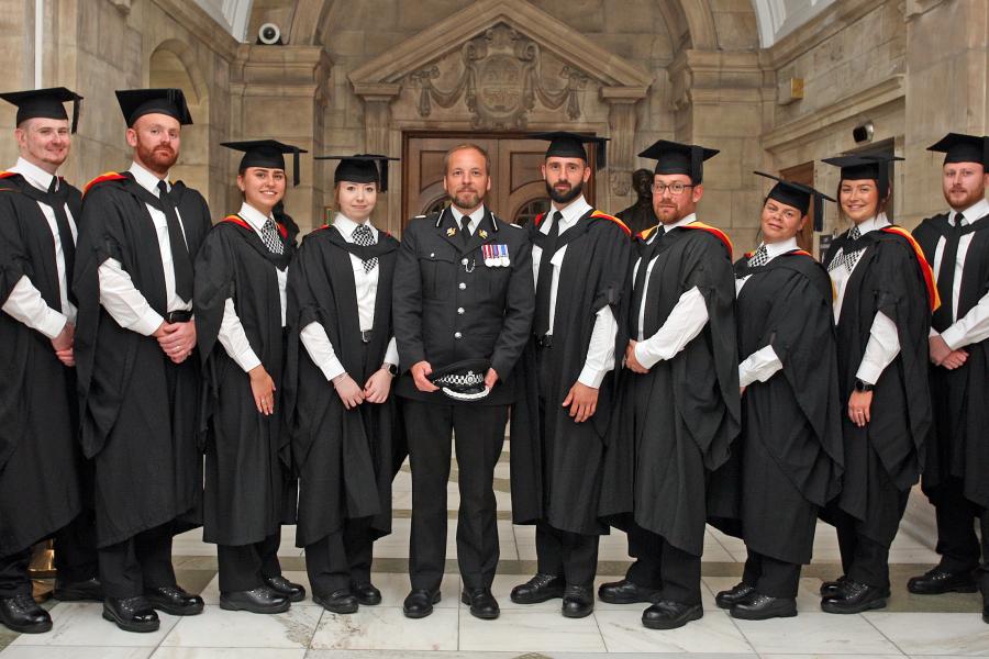 eight graduates with Police representative