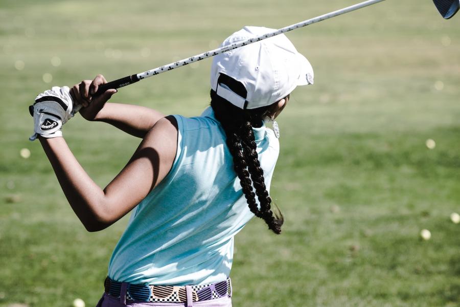 Woman Playing Golf