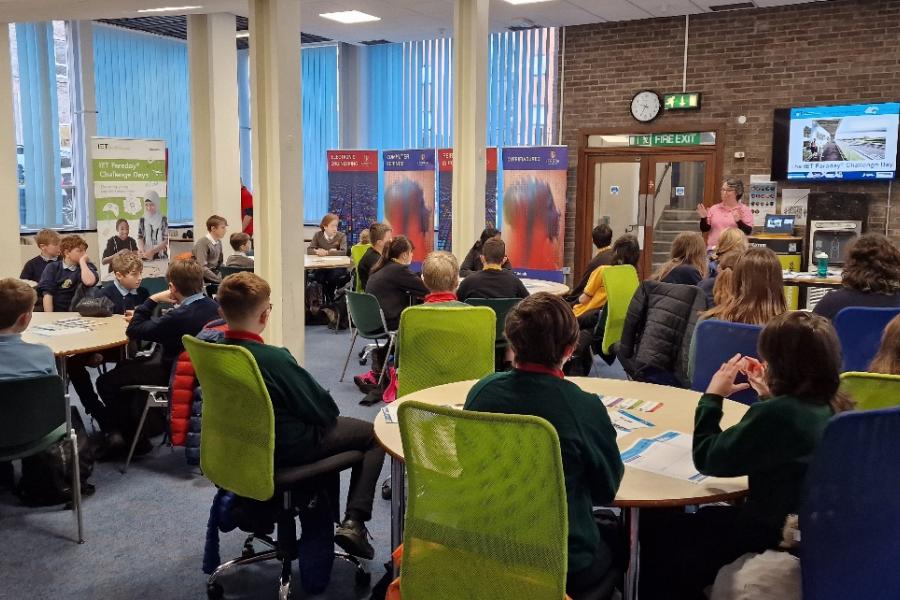 Schools listening carefully to the brief for the day.