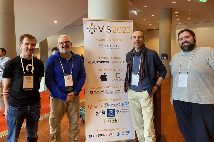 Pete, Panos, Jonathan and Aron at IEEE VIS