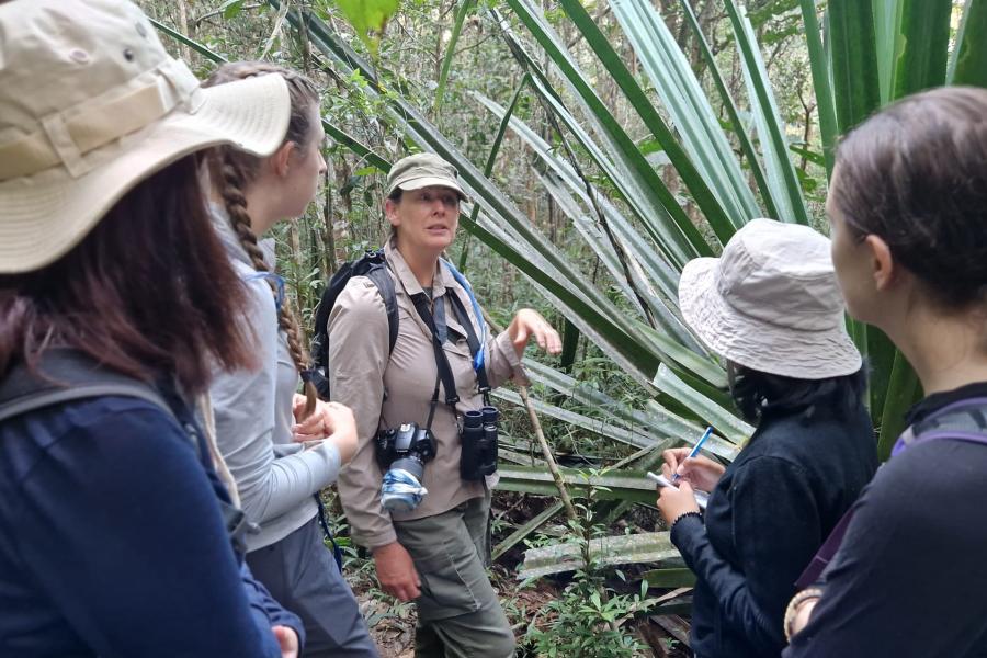 a group of SNS students on a field course in Madagascar