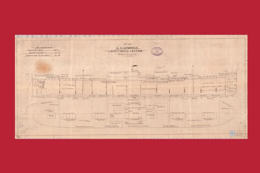 plans of the SS Benbrook