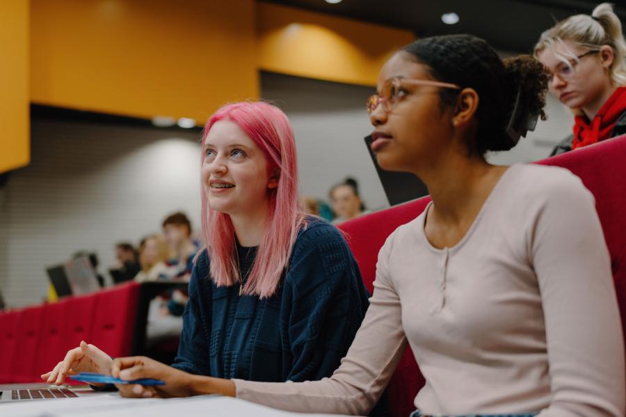 Students in lecture theatre