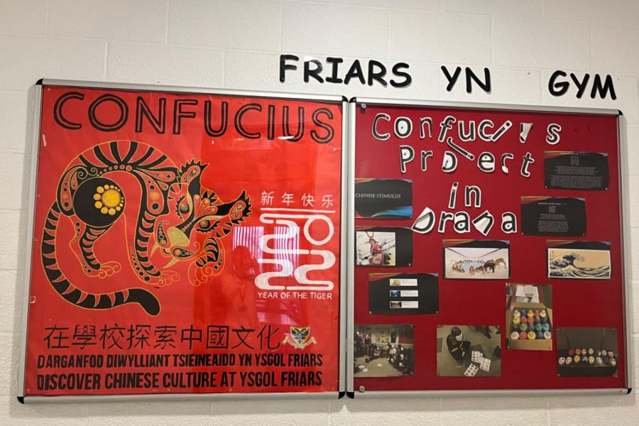 Poster on classroom wall