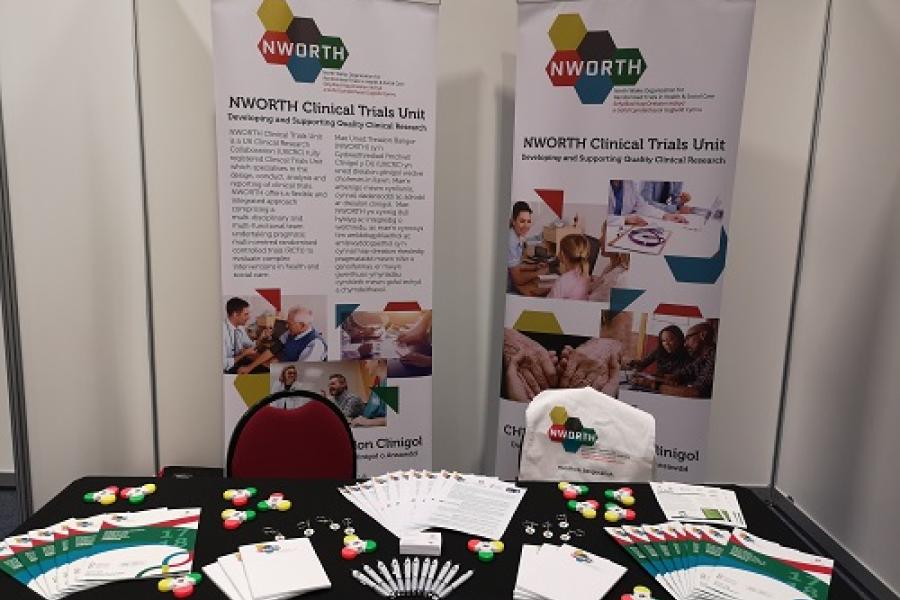 Picture of NWORTH stall table at research event