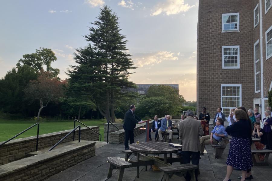 Vice-Chancellor addressing alumni