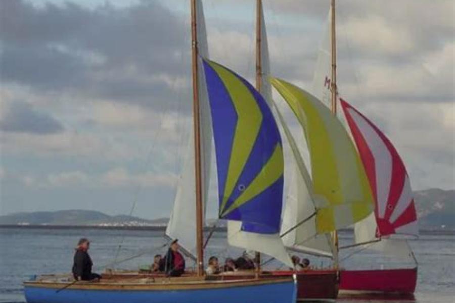 Menai Heritage Sailing - crew sailing out at sea