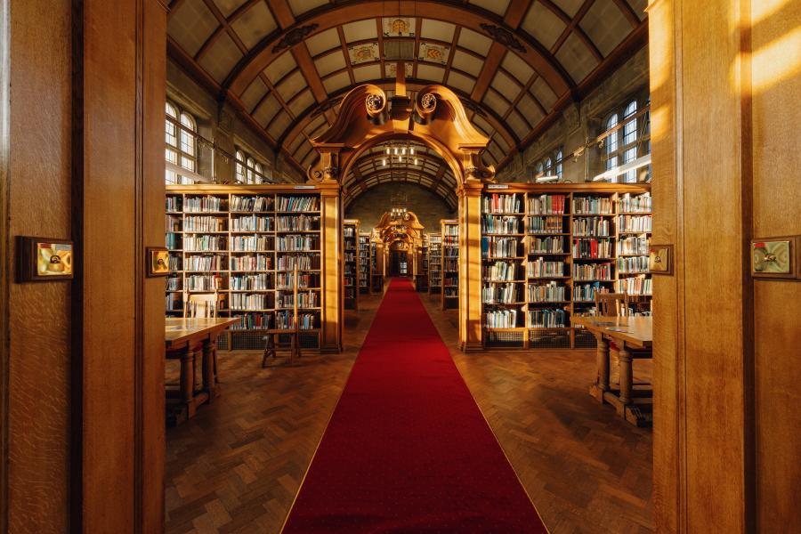 photo of Shankland Library in the Main Arts building Bangor University 