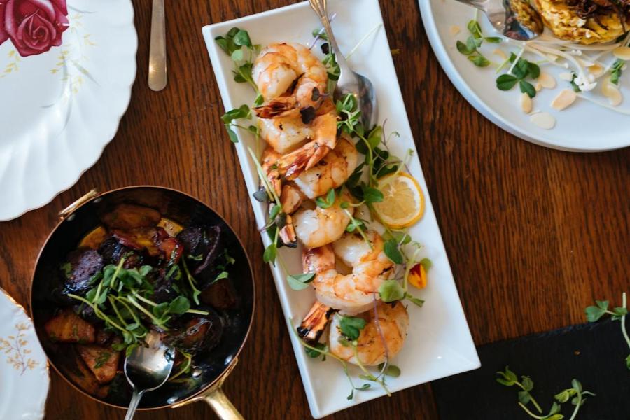 Restaurant Food on a table