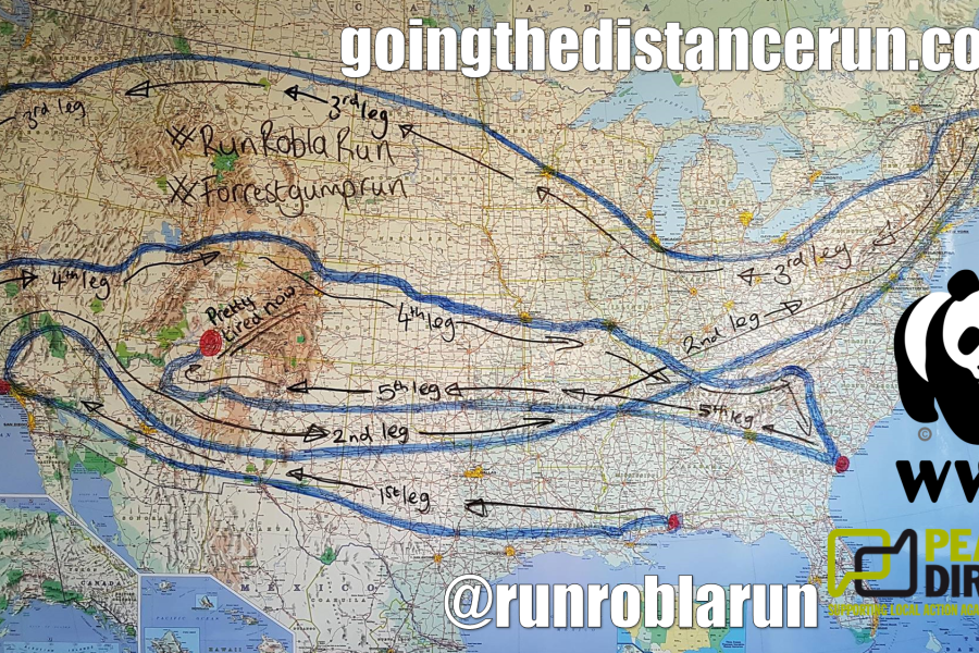 Map of the journey