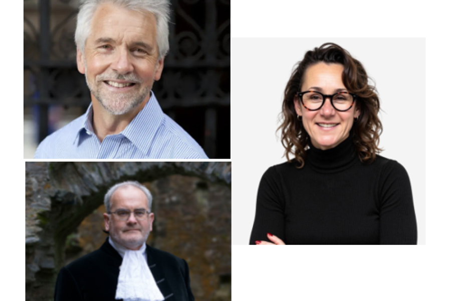 Peter Higgins, Geraint Richards and Fiona Sandom