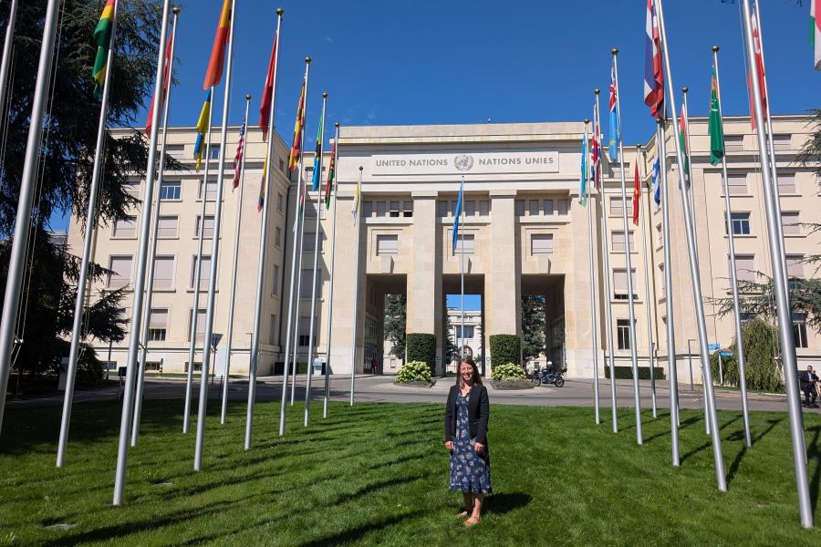 Dr Winnie Courtene-Jones in Switzerland