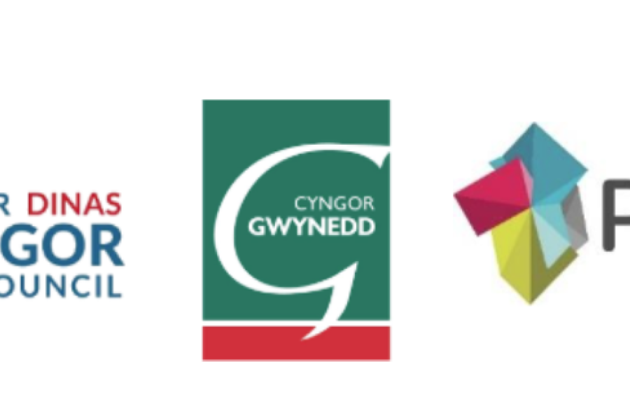 Logo of Bangor 1500th, Bangor City Council, Gwynedd Council, Pontio and Bangor University