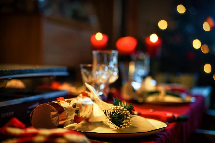 Christmas Plate Decorated with Fir Branches  More info  Share