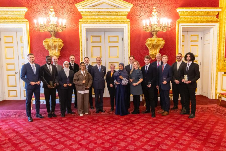 Award winners with Alliance President, HRH The Duke of Edinburgh