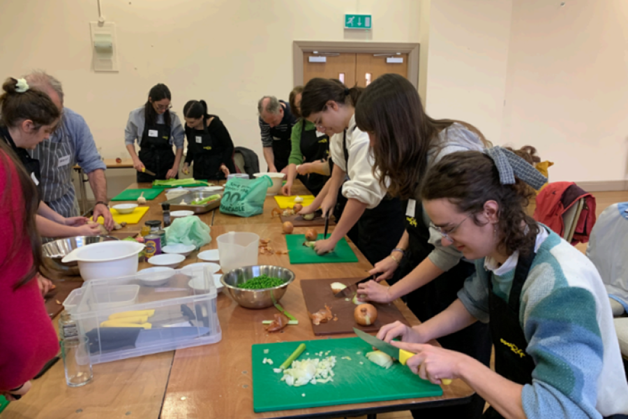 Students at applied learning opportunities at archives, film festivals, production studios, museums and workshops