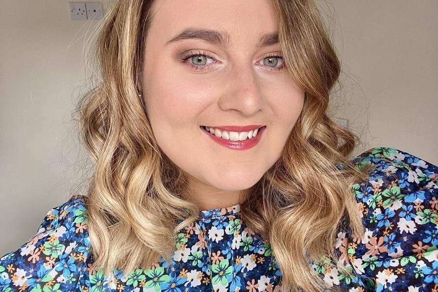 Picture of Woman In Flowery Dress 