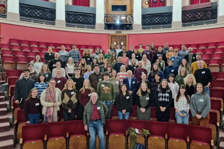 Student at the Winter Meeting of the Primate Society of Great Britain (PSGB).
